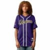 Homerun - Chemise de baseball - Violet - Femme